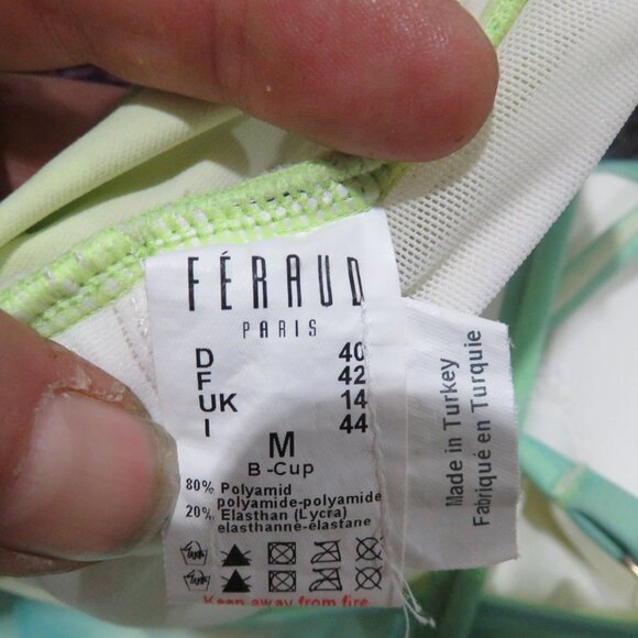 Feraud Blue Tie Dye one piece swimsuit size medium - Picture 4 of 4